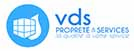 Logo VDS propreté travaux, nettoyage, espaces verts